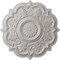 Ekena Millwork Deria Ceiling Medallion (Fits Canopies up to 6"), Hand-Painted Ultra Pure White, 20 1/4"OD x 1 1/2"P CM20DRUWF - alternate 1